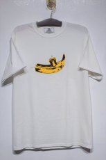 画像2: Nothin' Special(ナッシン スペシャル) To Get High S/S Tee White バナナ ロゴ グラフィック Vice アンディウォーホル (2)