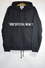 画像1: Nothin' Special(ナッシン スペシャル) NSNY Anorak Parka Black Logo アノラック パーカー Jacket Nylon ナイロン ジャケット (1)