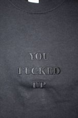 画像1: Nothin' Special(ナッシン スペシャル) You Fucked Up S/S Tee Black Tシャツ 刺繍 ロゴ (1)