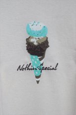 画像1: Nothin' Special(ナッシン スペシャル) Ice Cream S/S Tee Cream white アイスクリーム ロゴ 半袖 Tシャツ クリーム  (1)