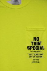画像1: Nothin' Special(ナッシン スペシャル) S/S Pocket Tee Yellow ナッシン ロゴ Tシャツ イエロー Tシャツ (1)