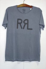 画像1: RRL(ダブルアール)Limited Edition Classic Logo Short Sleeve Wash Tee Chacoal Grey Black チャコール グレイ ウォッシュ Newyork NY Basic Tシャツ クラシック ベーシック ロゴ アメリカン カジュアル アメカジ ネイティブ ミニマル デザイン アメリカ製  (1)