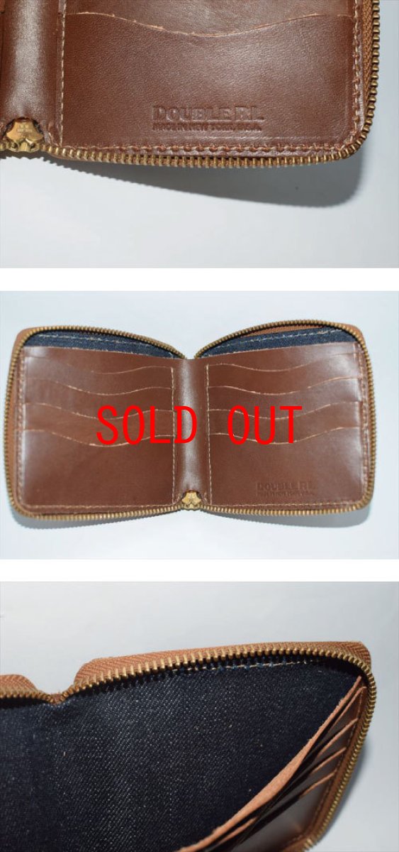 画像2: RRL(ダブルアール)Limited Edition All Suede Zip Wallet Brown Suede Native American Concho コンチョ 限定 オール 革 ウォレット ブラウン Newyork NY ベジタブルタンニング スウェード レザー ハンドメイド TALON 裏地デニム生地 型押しロゴ アメリカ製  (2)