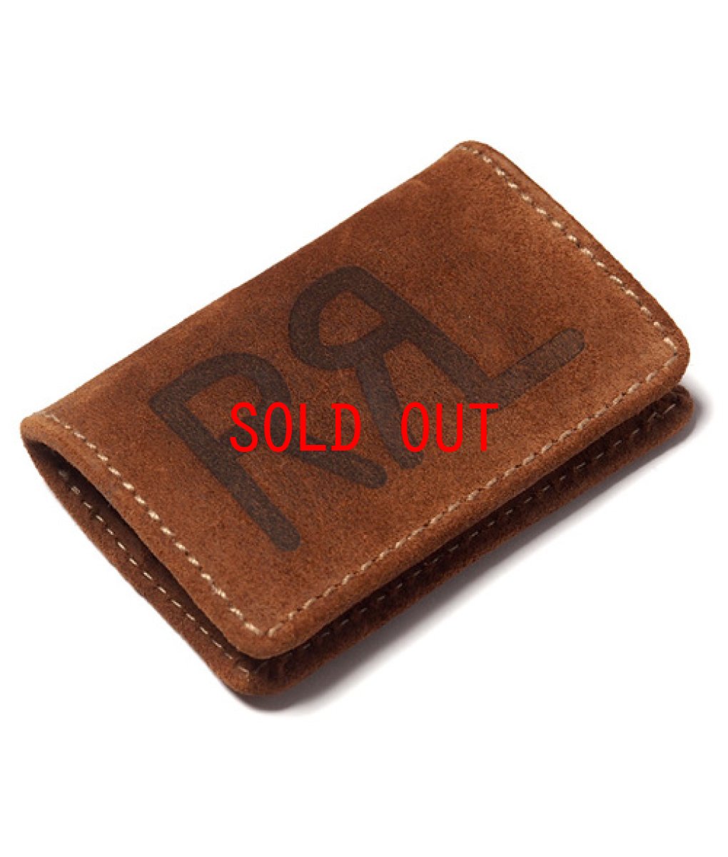 画像1: RRL(ダブルアール)Limited Edition All Suede Coin Case Brown Suede Native American Concho コンチョ 限定 オール 革 コイン ケース コンチョ ブラウン Newyork NY ベジタブルタンニング スウェード レザー ハンドメイド TALON 裏地デニム生地 型押しロゴ アメリカ製  (1)