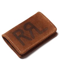 画像1: RRL(ダブルアール)Limited Edition All Suede Coin Case Brown Suede Native American Concho コンチョ 限定 オール 革 コイン ケース コンチョ ブラウン Newyork NY ベジタブルタンニング スウェード レザー ハンドメイド TALON 裏地デニム生地 型押しロゴ アメリカ製  (1)