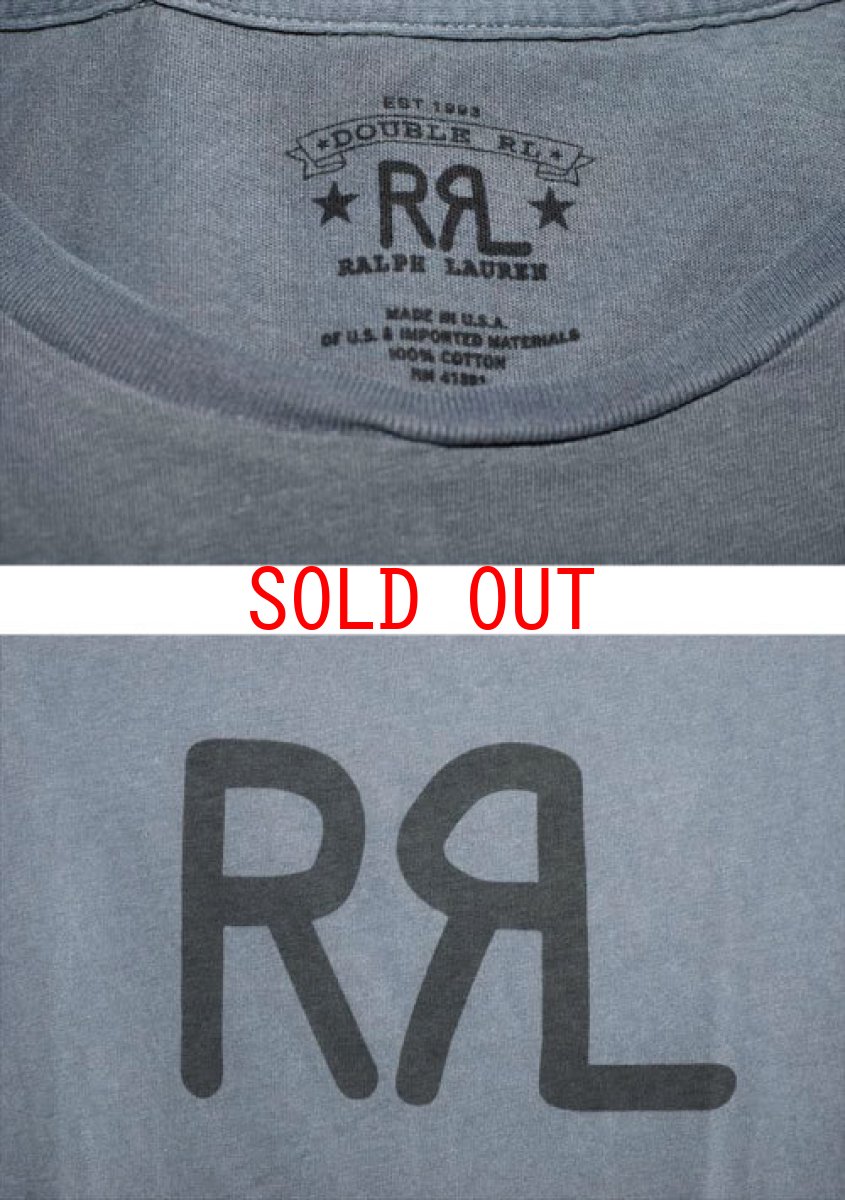 画像3: RRL(ダブルアール)Limited Edition Classic Logo Short Sleeve Wash Tee Chacoal Grey Black チャコール グレイ ウォッシュ Newyork NY Basic Tシャツ クラシック ベーシック ロゴ アメリカン カジュアル アメカジ ネイティブ ミニマル デザイン アメリカ製  (3)