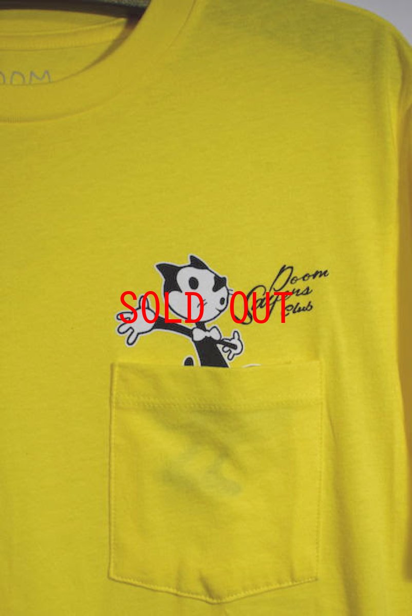 画像1: Doom Sayers(ドゥームセイヤーズ) S/S Felix Pocket Tee Yellow Felix The Cat 半袖 ショートスリーブ ポケット Tシャツ イエロー フィリックス キャット ネコ (1)