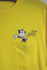 画像1: Doom Sayers(ドゥームセイヤーズ) S/S Felix Pocket Tee Yellow Felix The Cat 半袖 ショートスリーブ ポケット Tシャツ イエロー フィリックス キャット ネコ (1)