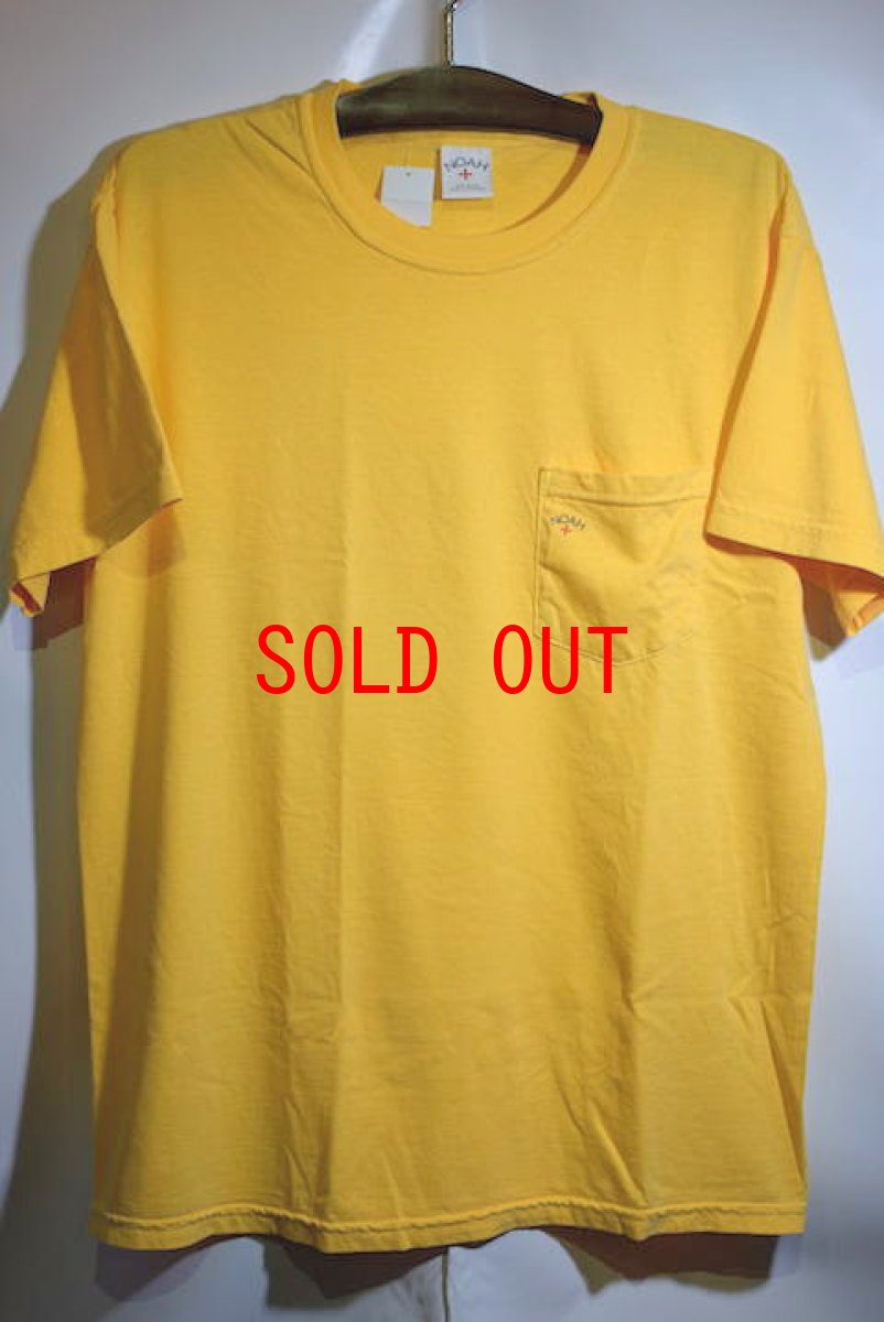 画像2: Noah(ノア)S/S Pocket Tee Yellow 半袖 ポケット Tシャツ イエロー ポケT ワンポイント ロゴ  (2)