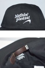 画像2: Nothin' Special(ナッシン スペシャル)Nothin' Please 6Panel Cap Black ナッシン プリーズ 6パネル キャップ ロゴ ブラック (2)