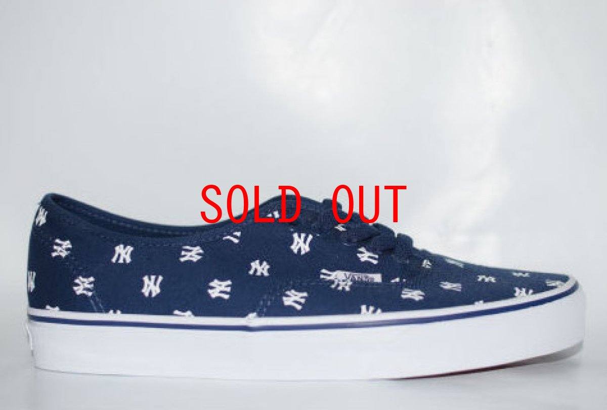 画像1: Vans バンズ Authentic MLB NewYork Yankees オーセンティック ニューヨーク ヤンキース (1)