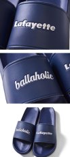 画像5: Lafayette (ラファイエット)  × ballaholic(ボーラホリック) Logo Shower Sandal Black Navy Red コラボレーション バスケットボール blhlc NYC 新作 (5)
