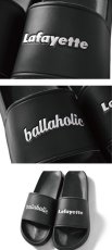 画像2: Lafayette (ラファイエット)  × ballaholic(ボーラホリック) Logo Shower Sandal Black Navy Red コラボレーション バスケットボール blhlc NYC 新作 (2)