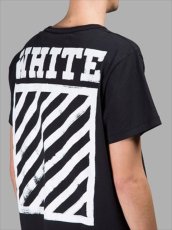 画像5: OFF-WHITE(オフ ホワイト) Diagonals Tee Black LA NY US Street (5)