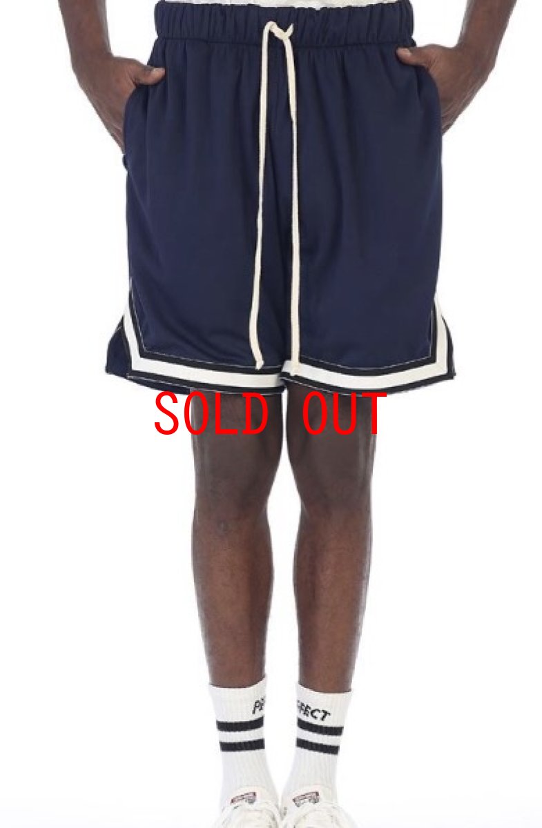 画像1: EPTM. (エピトミ) Basketball Shorts Navy バスケットボール ショーツ ネイビー Mesh モード ストリート スポーツ メッシュ LA US (1)