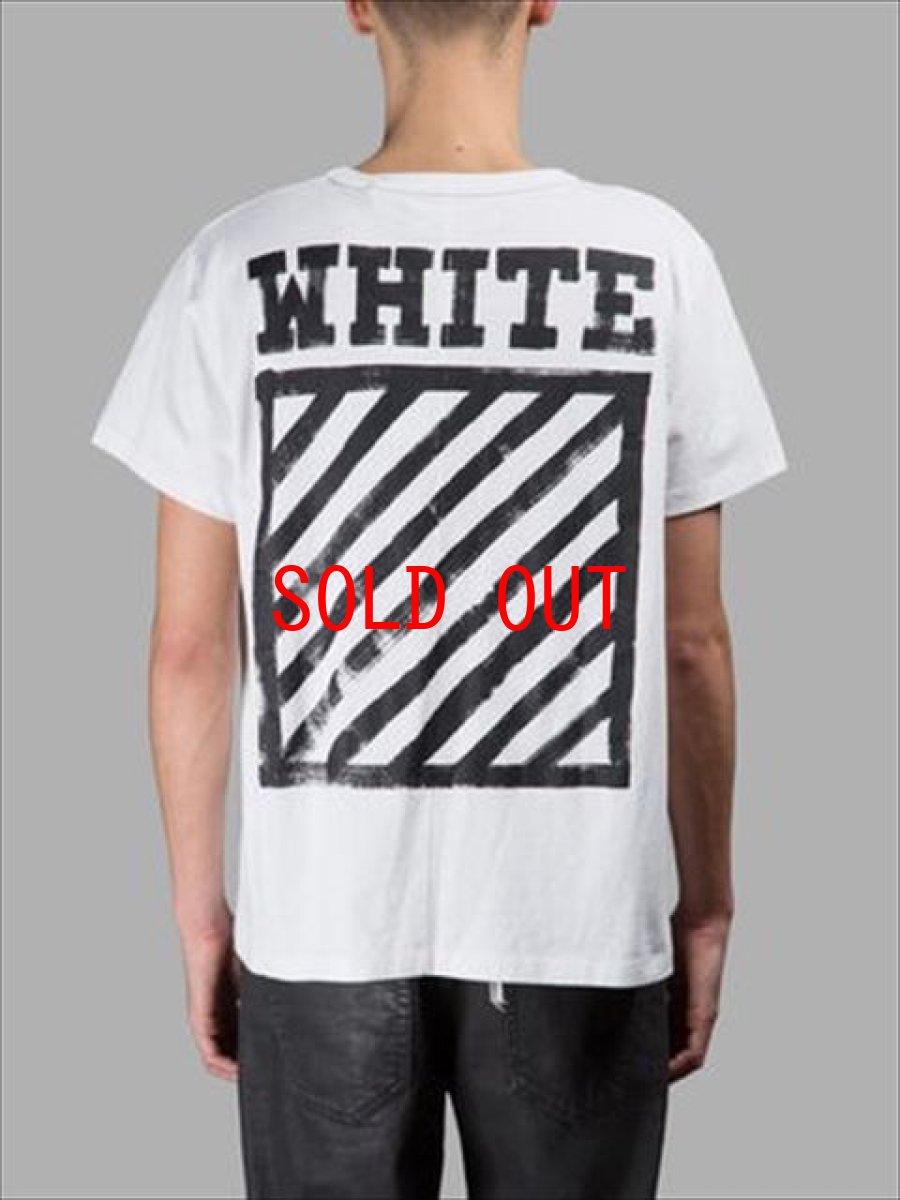 画像1: OFF-WHITE(オフ ホワイト) Diagonals Tee White LA NY US Street (1)