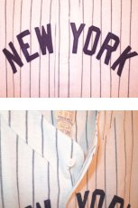 画像3: Ebbets Field (エベッツ フィールド) NewYork Black Yankees 1942 Home Baseball Shirts ニューヨーク ブラック ヤンキース ベースボール シャツ Stripe ヴィンテージ  (3)