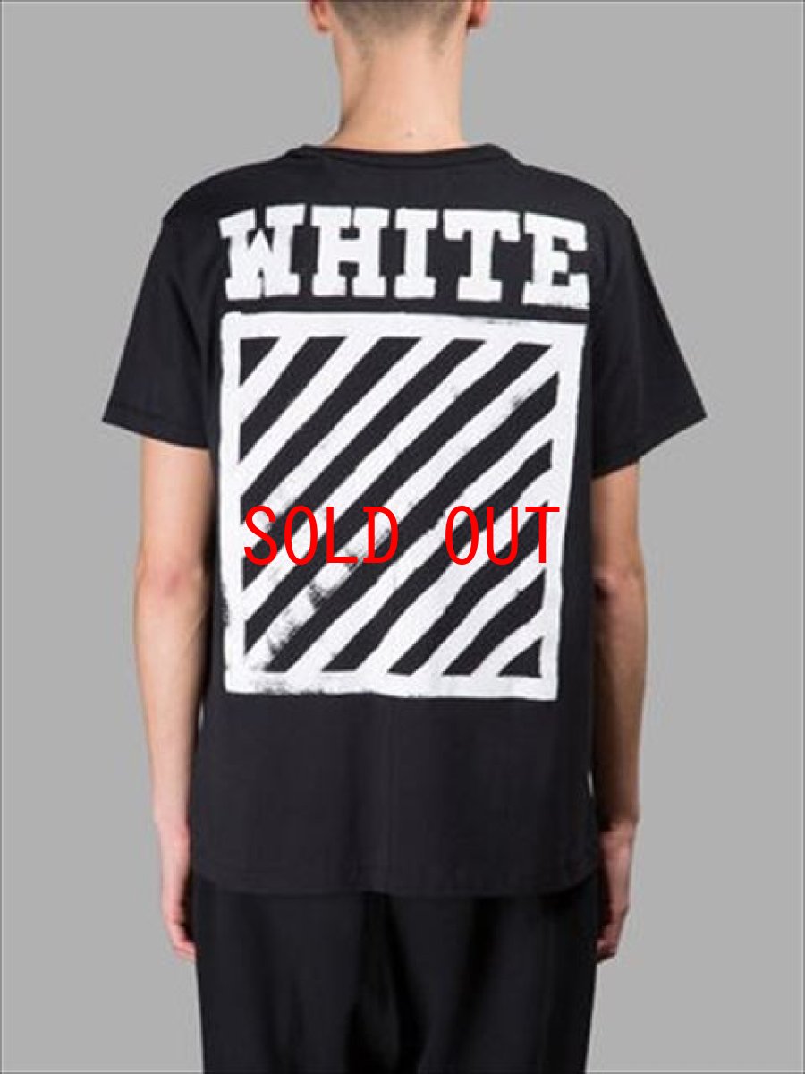 画像1: OFF-WHITE(オフ ホワイト) Diagonals Tee Black LA NY US Street (1)