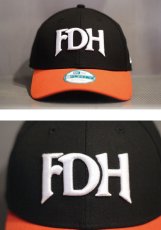 画像1: 9Forty ダイエー ホークス 2Tone 日本プロ野球 旧ロゴ Logo Black Orange FDH Softbank Hawks ソフトバンク ホークス Official  (1)