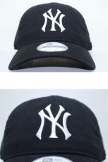 画像1: 9Twenty MLB Classic NewYork Yankees Cap Black White ニューヨーク ヤンキース キャップ ハット ブラック ホワイト  (1)