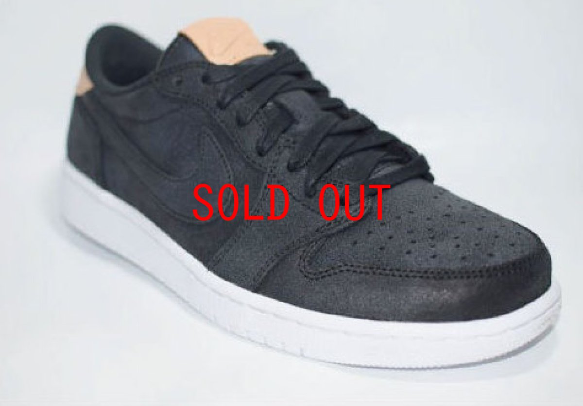 画像2: Nike Air　Jordan 1 Retro Low Black Premium ナイキ エアジョーダン ロー スエード バケッタタン プレミアム  (2)