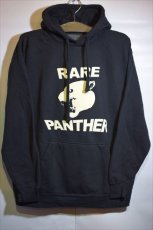 画像1: Rare Panther(レア パンサー) Panther Face Logo Hoodie Black パンサー ロゴ フーディー パーカー ブラック Wash OFWGKTA Mac Miller (1)