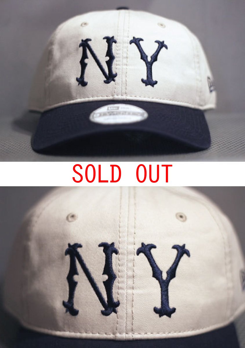 画像1: 9Twenty MLB Classic NewYork Highlanders NY Cap Yankees Ivory White Navy  ニューヨーク ハイランダーズ キャップ (1)