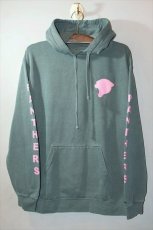 画像2: Rare Panther(レア パンサー) rare Panther's Pullover Hoodie Willow green pink スウェット フーディー  Wash OFWGKTA Mac Miller (2)