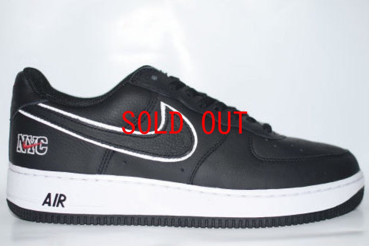 画像1: Nike Air Force 1 Low NYC Black White ナイキ エアフォース ニューヨーク 復刻 (1)