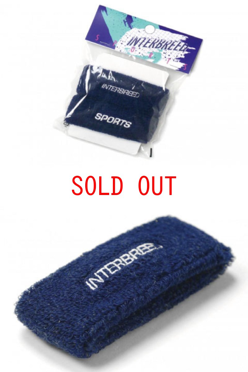 画像1: IB Sports Logo Wristband Navy リストバンド (1)