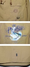 画像3: Phat Bite Angler's L/S Hooded Shirts Khaki ファットバイト フード ワーク シャツ (3)
