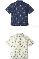 画像2: × StarWars Vehicles Textile S/S Shirts Navy Off White シャツ (2)