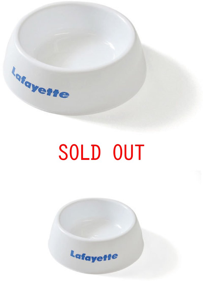 画像1: Lafayette (ラファイエット) Logo Dog Bowl White ロゴ ドッグ ボール (1)