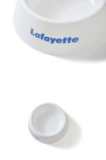 画像2: Lafayette (ラファイエット) Logo Dog Bowl White ロゴ ドッグ ボール (2)