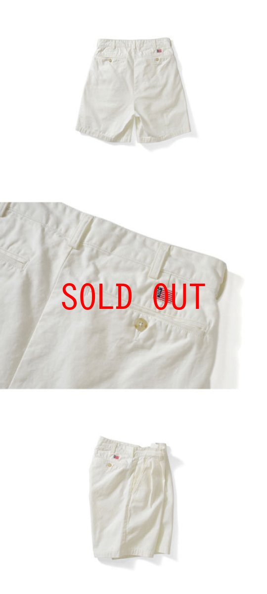 画像4: Lafayette(ラファイエット) Classic Chino Tack Shorts White クラシック チノ タック ショーツ  (4)