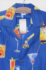 画像2: Pacific legend(パシフィック  レジェンド) Aloha Cocktail Allover Navy  Shirts Navy レジェンド アロハシャツ ネイビー (2)