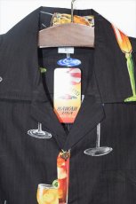 画像2: Pacific legend(パシフィック  レジェンド) Aloha Cocktail Allover Black  Shirts レジェンド アロハシャツ ブラック (2)