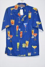 画像1: Pacific legend(パシフィック  レジェンド) Aloha Cocktail Allover Navy  Shirts Navy レジェンド アロハシャツ ネイビー (1)