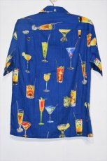 画像3: Pacific legend(パシフィック  レジェンド) Aloha Cocktail Allover Navy  Shirts Navy レジェンド アロハシャツ ネイビー (3)