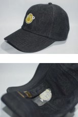 画像2: Mood NYC (ムード エヌワイシー) Smile Hat Black Denim Ball Cap キャップ (2)