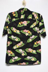 画像4: Pacific legend(パシフィック  レジェンド) Aloha Sushi Allover Black  Shirts レジェンド アロハシャツ 寿司 スシ ブラック (4)