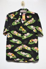 画像3: Pacific legend(パシフィック  レジェンド) Aloha Sushi Allover Black  Shirts レジェンド アロハシャツ 寿司 スシ ブラック (3)