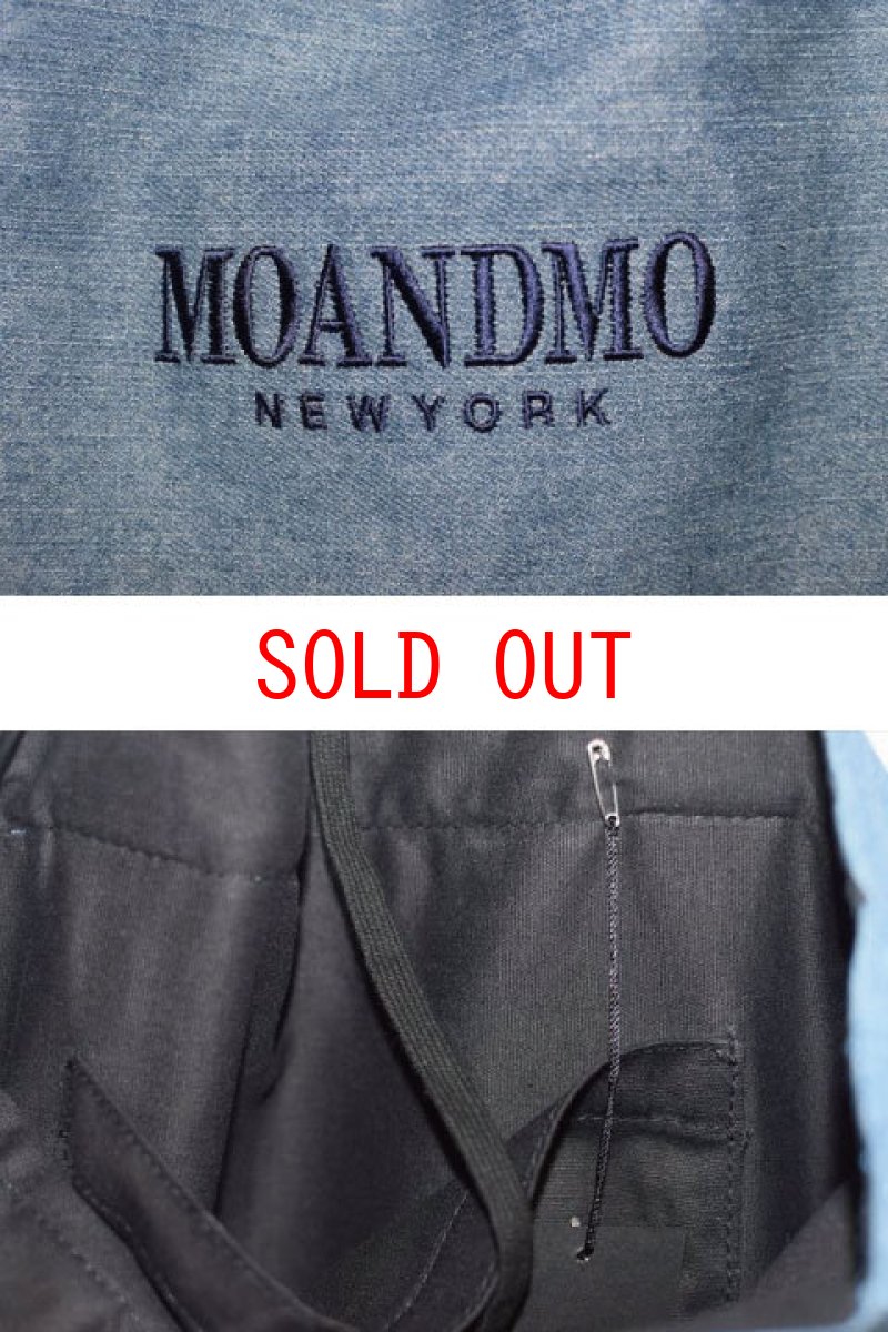 画像3: Mo'&Mo' NewYork(モーアンドモー ニューヨーク) Logo Denim Tote Bag デニム トートバッグ (3)