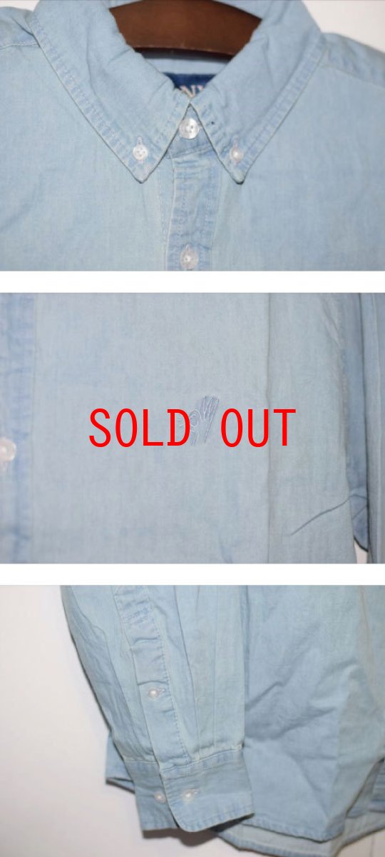 画像3: Only NY (オンリーニューヨーク) L/S OK Washed Cotton Twill Shirt Denim 長袖 シャツ (3)