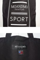 画像3: Mo'&Mo' NewYork(モーアンドモー ニューヨーク) Eco Tote Bag Sport Black トートバッグ (3)