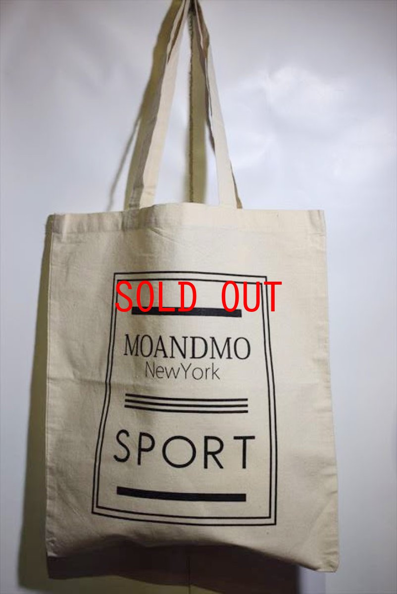 画像1: Mo'&Mo' NewYork(モーアンドモー ニューヨーク) Eco Tote Bag Sport Off White トートバッグ (1)