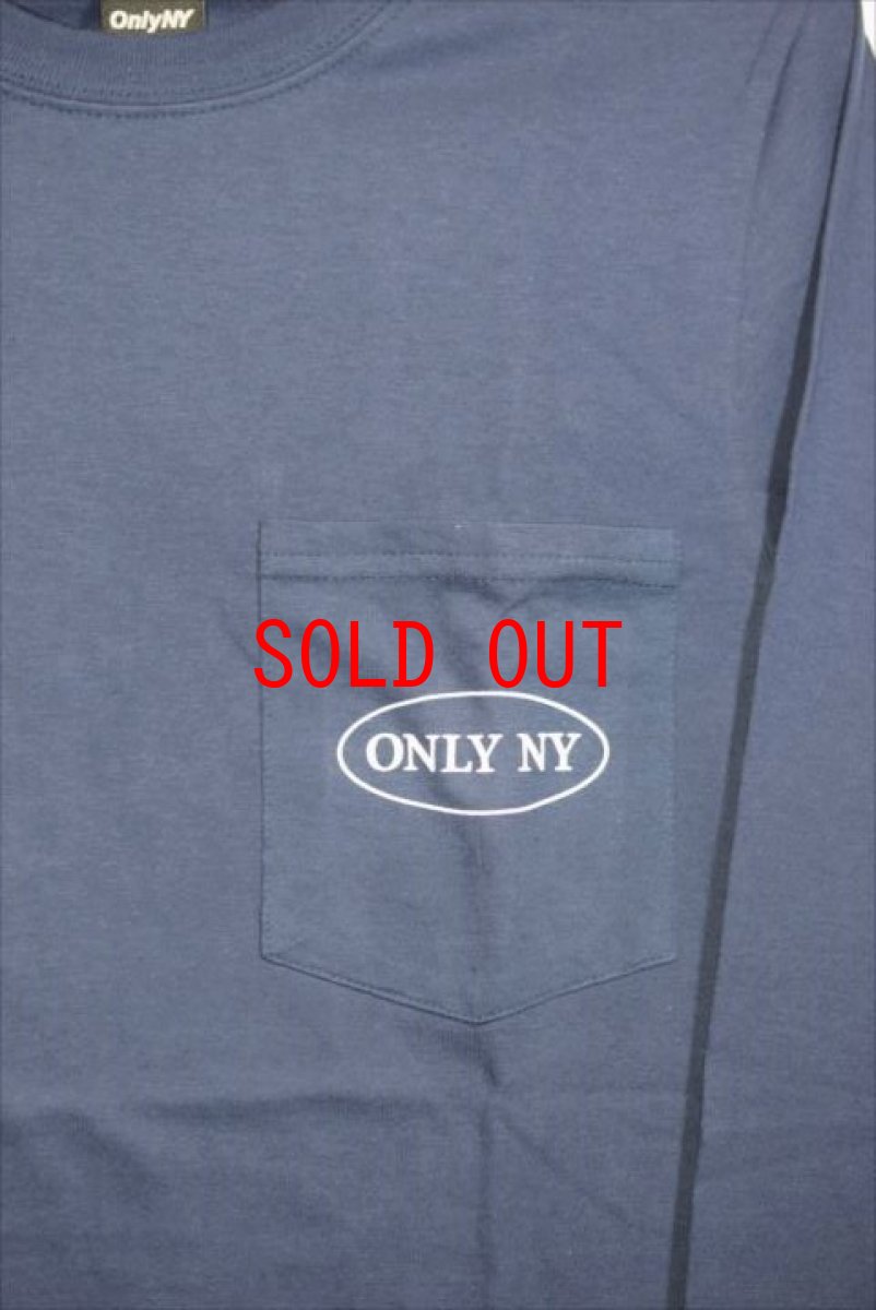 画像2: Only NY (オンリーニューヨーク) Royal Pocket L/S Tee Navy White 長袖 ポケット Tシャツ  (2)
