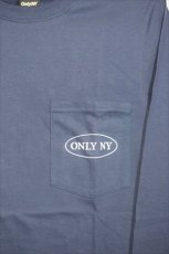 画像2: Only NY (オンリーニューヨーク) Royal Pocket L/S Tee Navy White 長袖 ポケット Tシャツ  (2)
