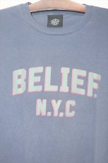 画像2: Belief (ビリーフ) College Logo S/S Tee Denim カレッジ ロゴ 半袖 Tシャツ (2)
