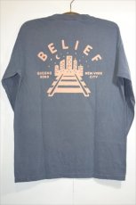 画像1: Belief (ビリーフ) Queensboro L/S Pocket Tee Denim ポケット 長袖 Tシャツ (1)